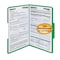 Smead Folders, 2 Fasteners, 1/3 AST Tab Cut, Legal, 50/BX, Green PK SMD17140 - alternate 1